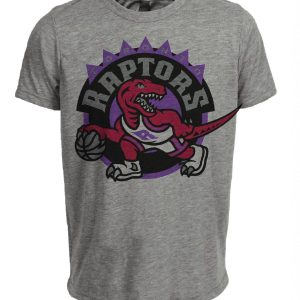 Toronto Raptors Retro 1995 Artwork Heather Gray Sublimated T-Shirt