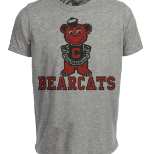 Cincinnati Bearcats Retro 1960 Artwork Heather Gray Sublimated T-Shirt