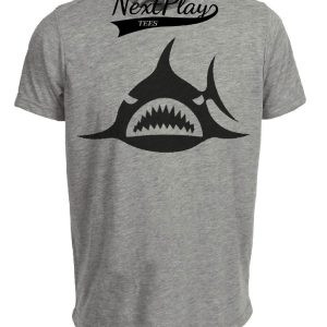 Los Angeles Sharks Retro Hockey 1975 Artwork Heather Gray Sublimated T-Shirt