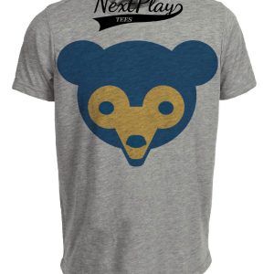 Chicago Cubs Retro Baseball 1962 Artwork Heather Gray Sublimated T-Shirt