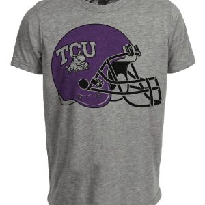 TCU Texas Christian Horned Frogs Retro 1989 Artwork Heather Gray Sublimated T-Shirt