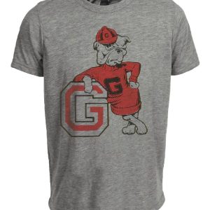 Georgia Bulldogs Retro 1950 Artwork Heather Gray Sublimated T-Shirt