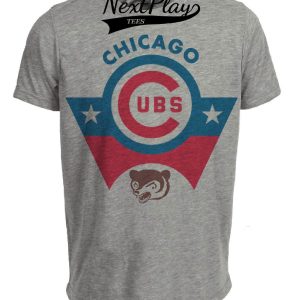 Chicago Cubs Retro Baseball 1976 Artwork Heather Gray Sublimated T-Shirt