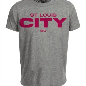 St. Louis City SC Soccer Artwork Heather Gray Sublimated T-Shirt