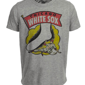 Chicago White Sox Retro Baseball 1955 Artwork Heather Gray Sublimated T-Shirt