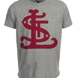 St. Louis Cardinals Retro Baseball 1900 Artwork Heather Gray Sublimated T-Shirt