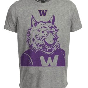 Washington Huskies Retro 1959 Artwork Heather Gray Sublimated T-Shirt