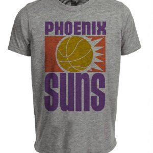 Phoenix Suns Retro Basketball 1968 Artwork Heather Gray Sublimated T-Shirt