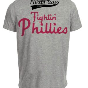 Philadelphia Phillies Retro Baseball 1948 Artwork Heather Gray Sublimated T-Shirt