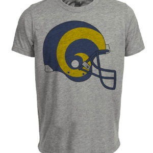 Los Angeles Rams Retro Football 1981 Artwork Heather Gray Sublimated T-Shirt