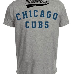 Chicago Cubs Vintage Baseball 1917 Artwork Heather Gray Sublimated T-Shirt