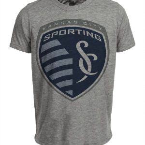 Sporting Kansas City Soccer Artwork Heather Gray Sublimated T-Shirt