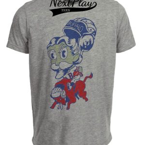 Buffalo Bills Vintage Football 1965 Artwork Heather Gray Sublimated T-Shirt
