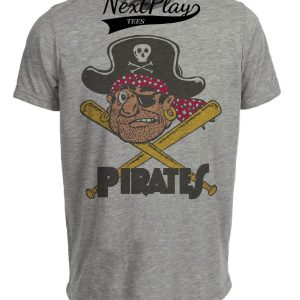 Pittsburgh Pirates Retro Baseball 1958 Artwork Heather Gray Sublimated T-Shirt