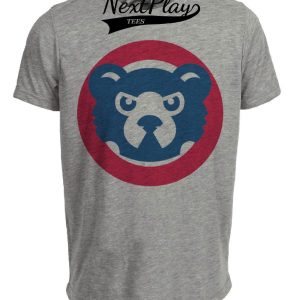 Chicago Cubs Retro Baseball 1994 Artwork Heather Gray Sublimated T-Shirt