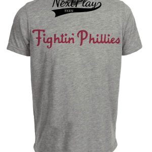 Philadelphia Phillies Vintage Baseball 1949 Artwork Heather Gray Sublimated T-Shirt