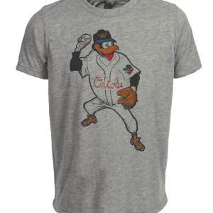 Baltimore Orioles Retro Baseball 1958 Artwork Heather Gray Sublimated T-Shirt