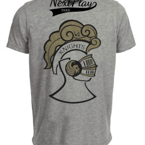 Central Florida Knights UCF Retro 1970 Artwork Heather Gray Sublimated T-Shirt