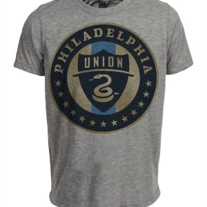 Philadelphia Union Soccer Artwork Heather Gray Sublimated T-Shirt