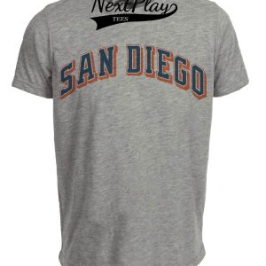 San Diego Padres Retro Baseball 1991 Artwork Heather Gray Sublimated T-Shirt