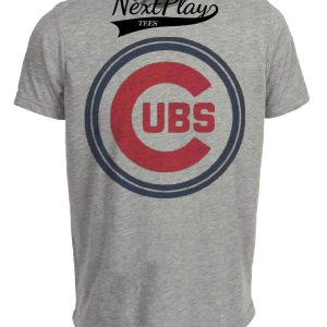 Chicago Cubs Retro Baseball 1957 Artwork Heather Gray Sublimated T-Shirt