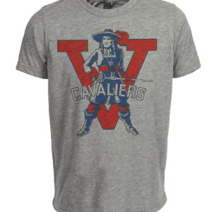 Virginia Cavaliers Retro 1950 Artwork Heather Gray Sublimated T-Shirt