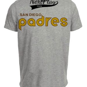 San Diego Padres Retro Baseball 1978 Artwork Heather Gray Sublimated T-Shirt