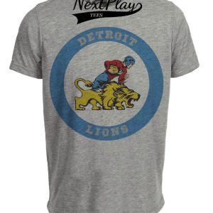 Detroit Lions Vintage Football 1952 Artwork Heather Gray Sublimated T-Shirt