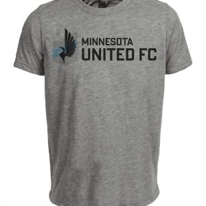 Minnesota United Classic FC Soccer Artwork Heather Gray Sublimated T-Shirt