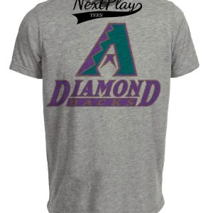 Arizona Diamondbacks Retro Baseball 1998 Artwork Heather Gray Sublimated T-Shirt