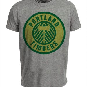 Portland Timbers Soccer Artwork Heather Gray Sublimated T-Shirt