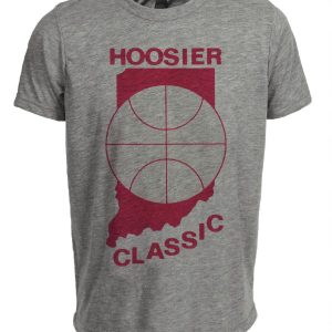 Indiana Hoosiers Retro 1960 Artwork Heather Gray Sublimated T-Shirt