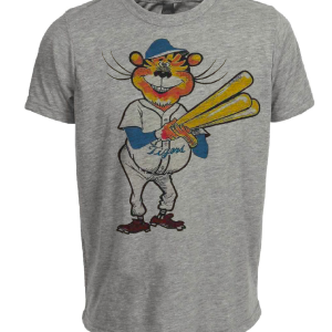 Detroit Tigers Retro Baseball 1969 Artwork Heather Gray Sublimated T-Shirt