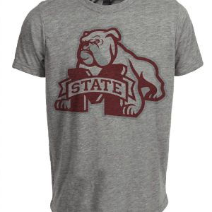 Mississippi State Bulldogs Retro 1999 Artwork Heather Gray Sublimated T-Shirt