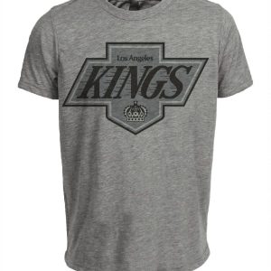 Los Angeles Kings Retro Hockey 1988 Artwork Heather Gray Sublimated T-Shirt