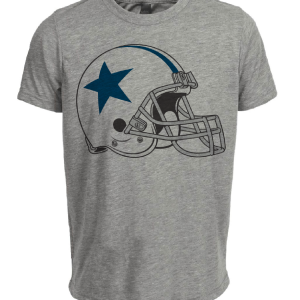 Dallas Cowboys Retro Football Helmet 1961 Artwork Heather Gray Sublimated T-Shirt