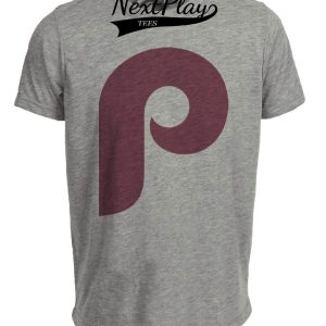 Philadelphia Phillies Retro Baseball 1973 Artwork Heather Gray Sublimated T-Shirt