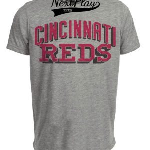 Cincinnati Reds Vintage Baseball 1999 Artwork Heather Gray Sublimated T-Shirt