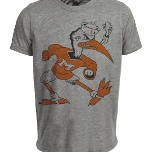 Miami Hurricanes Retro 1984 Artwork Heather Gray Sublimated T-Shirt