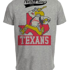 Houston Texans Retro Football 1957 Artwork Heather Gray Sublimated T-Shirt
