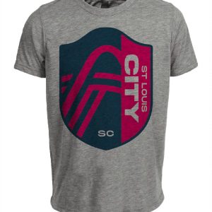 St. Louis City SC Soccer Artwork Heather Gray Sublimated T-Shirt