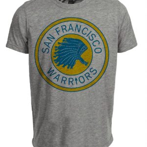 San Francisco Warriors Retro Basketball 1962 Artwork Heather Gray Sublimated T-Shirt