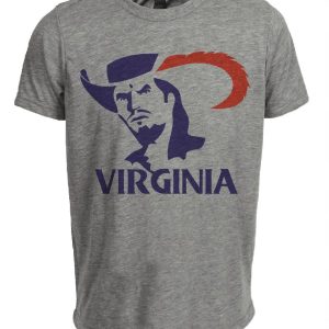 Virginia Cavaliers Retro 1984 Artwork Heather Gray Sublimated T-Shirt