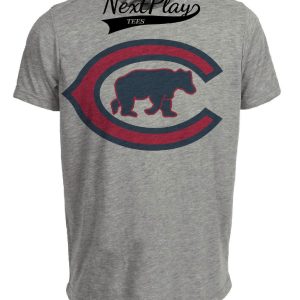Chicago Cubs Retro Baseball 1916 Artwork Heather Gray Sublimated T-Shirt