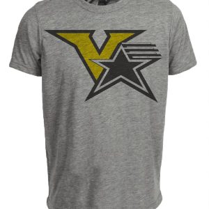 Vanderbilt Commodores Retro 1983 Artwork Heather Gray Sublimated T-Shirt