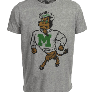 Marshall Thundering Herd Retro 1957 Artwork Heather Gray Sublimated T-Shirt