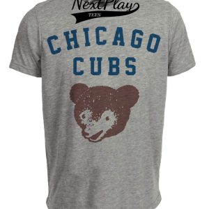 Chicago Cubs Retro Baseball 1953 Artwork Heather Gray Sublimated T-Shirt