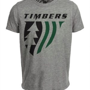 Portland Timbers Classic Retro Soccer Artwork Heather Gray Sublimated T-Shirt
