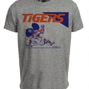 Detroit Tigers Retro Baseball 1967 Artwork Heather Gray Sublimated T-Shirt