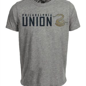 Philadelphia Union Classic Retro Soccer Artwork Heather Gray Sublimated T-Shirt